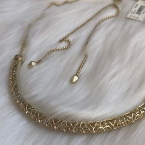 NWT Kendra Scott Lucy gold necklace